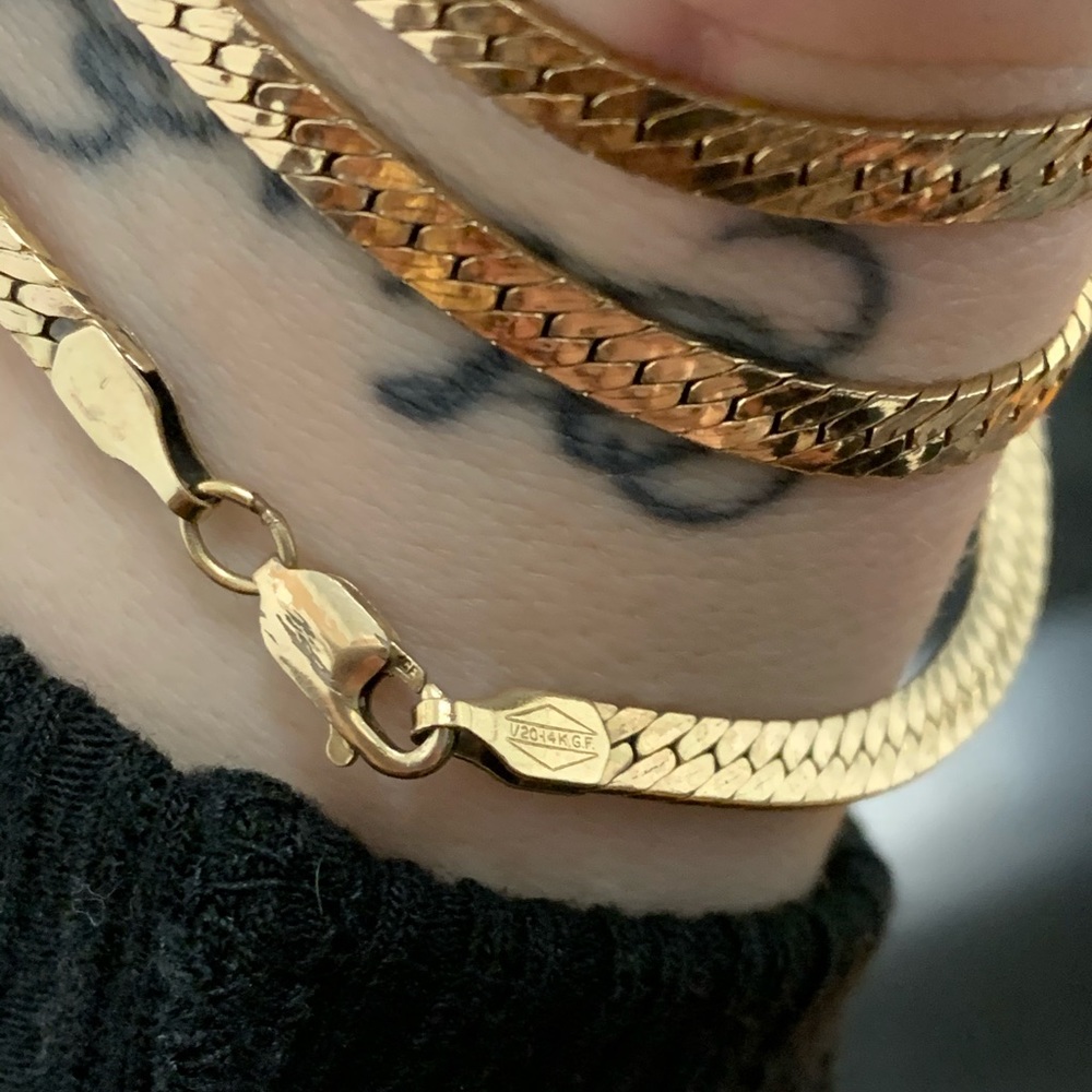 14K Gold 3-1 Bracelet - Necklace - Anklet - Picture 6 of 16